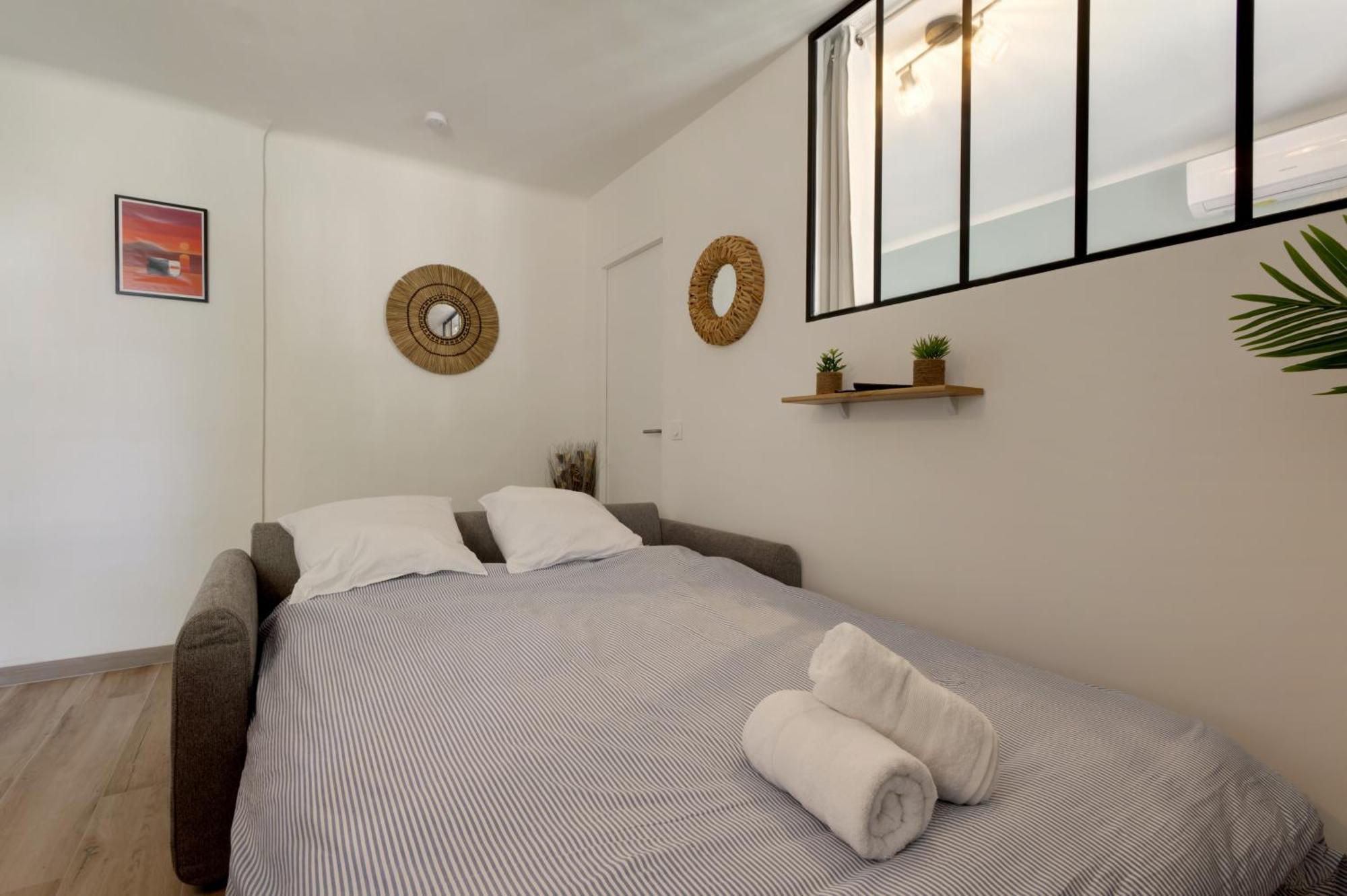 016- T2 Tropisme, Appart 1 Chambre,Clim,Wifi,Parking มงต์เปอลิเยร์ ภายนอก รูปภาพ